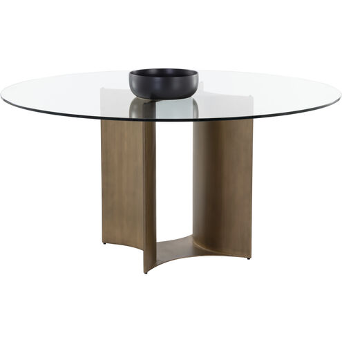 Denver Antique Brass Dining Table Base
